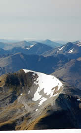 Carn Mor Dearg Arete from the summit of Ben nevis