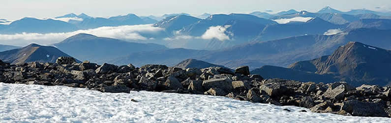 Ben Nevis summit plateau near the Observatory - end April