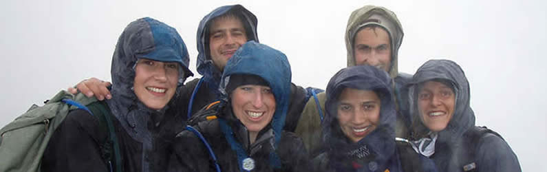 A cold and wet morning - Ben Nevis summit