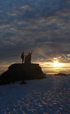 Sunrise on Ben Nevis summit - 5.00am