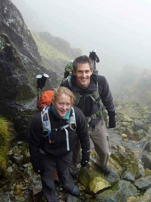 Ascending Scafell Pike via Mickledore